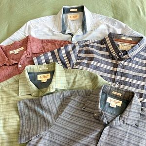 Mens Button Down Shortsleeved Shirts